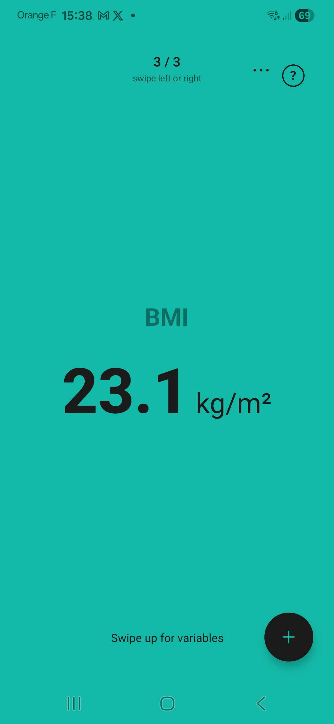 Calculation result in Formulo